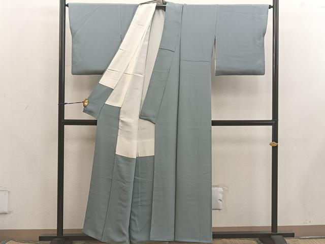 平和屋着物●上質な色無地 岩井茶色 正絹 逸品 BAAX5733mz