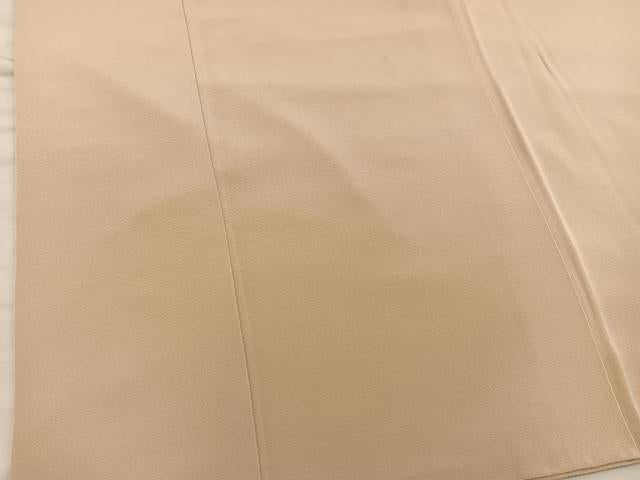 平和屋着物●上質な色無地 蜂蜜色 正絹 逸品 BAAX5740mz