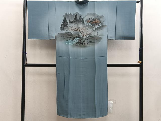 平和屋着物■男性 本場大島紬 アンサンブル 襦袢セット 100亀甲 総詰め 正絹 逸品 BAAX5751mz