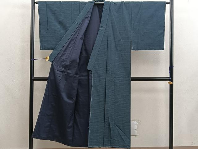 平和屋着物■男性 本場大島紬 アンサンブル 絣文様 正絹 逸品 BAAX5755mz