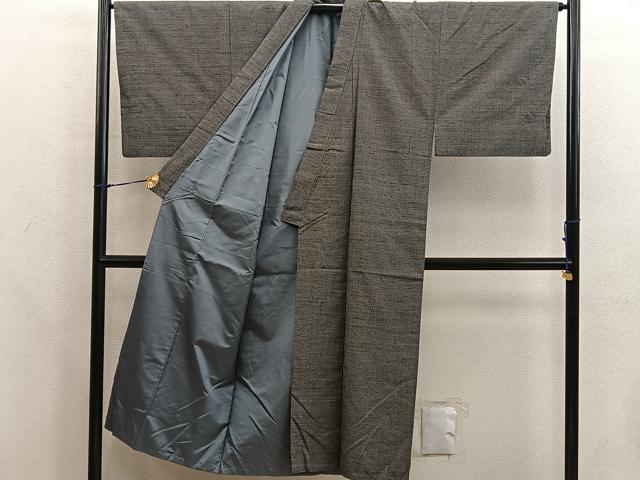 平和屋着物■男性 紬 アンサンブル 網代織 正絹 逸品 BAAX5760mz