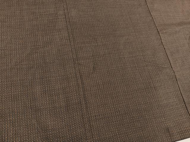 平和屋着物■男性 本場大島紬 アンサンブル 格子 正絹 逸品 BAAX5761mz