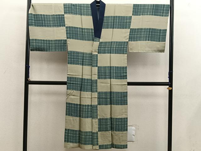 平和屋着物■男性 本場大島紬 アンサンブル キングサイズ 襦袢セット 100亀甲 総詰め 正絹 逸品 BAAX5764mz