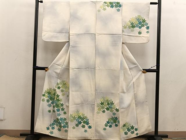 平和屋着物■訪問着 楓文 暈し染め 金彩 正絹 逸品 BAAX5784mz