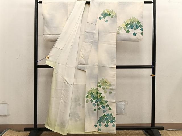 平和屋着物■訪問着 楓文 暈し染め 金彩 正絹 逸品 BAAX5784mz