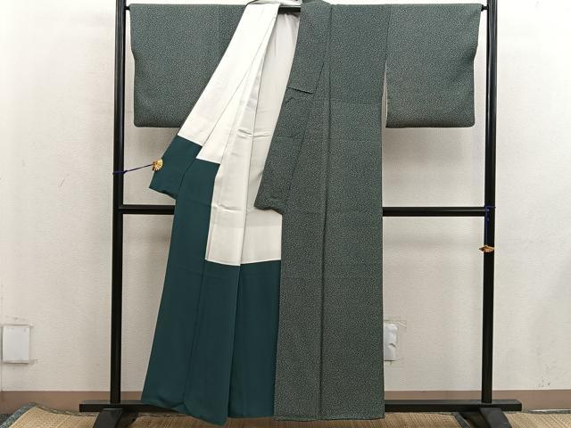 平和屋着物■上質な小紋 霞文 正絹 逸品 BAAX5796mz
