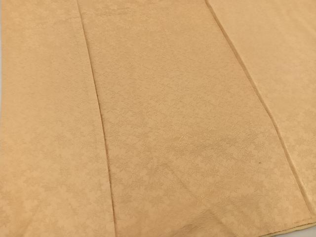 平和屋着物■上質な色無地 楓地紋 黄土色 正絹 逸品 BAAX5800mz