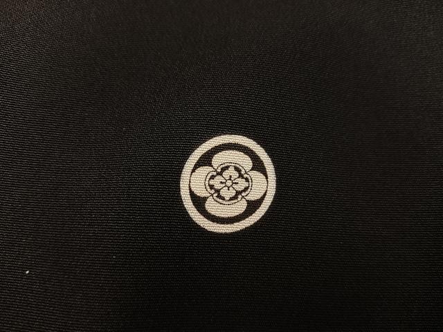 平和屋着物■豪華黒留袖 駒刺繍 扇面花文 金彩 正絹 逸品 BAAX5824mz
