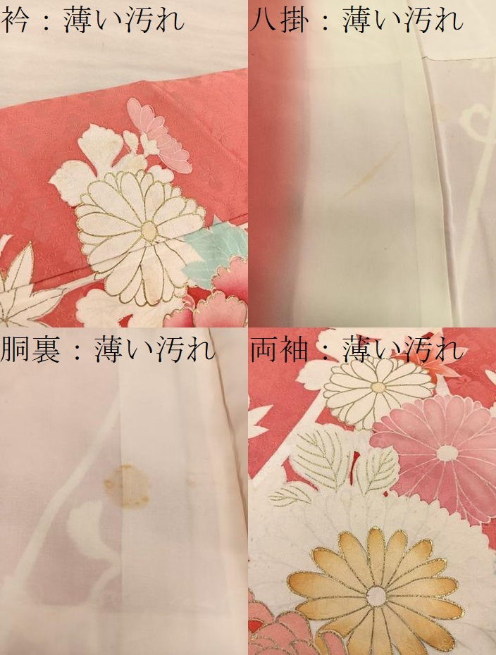 平和屋着物■豪華振袖 刺繍 菊花文 金彩 正絹 逸品 BAAX5836mz