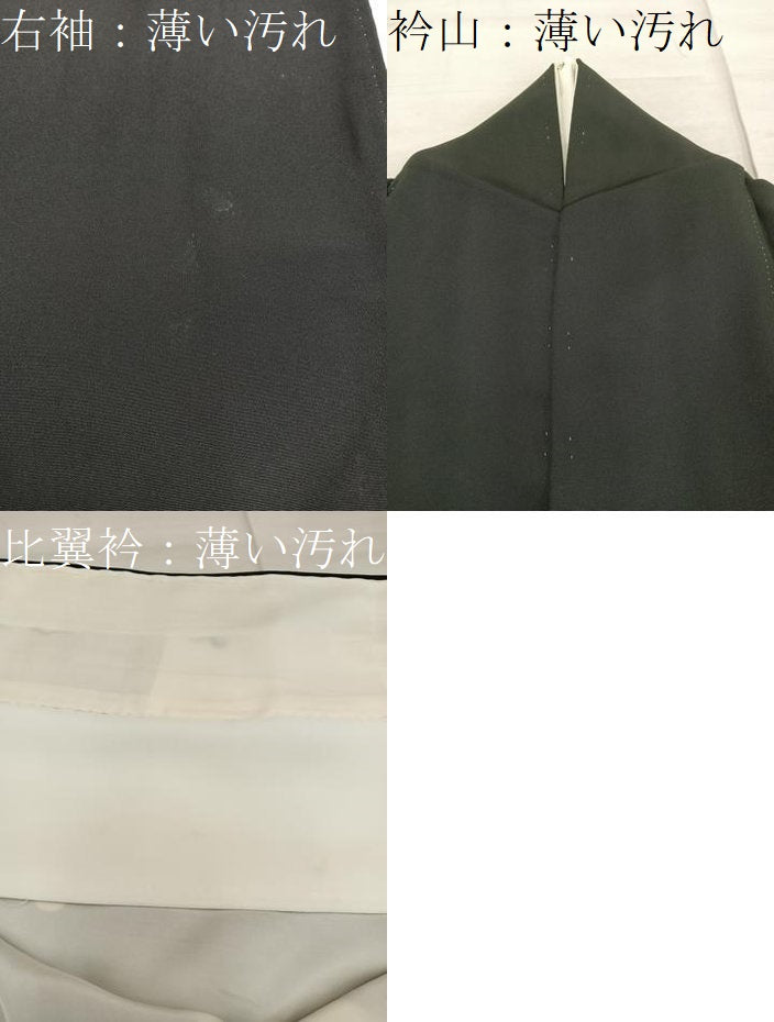 平和屋着物■豪華黒留袖 駒刺繍 花鳥文 暈し染め 金彩 正絹 逸品 BAAX5839mz