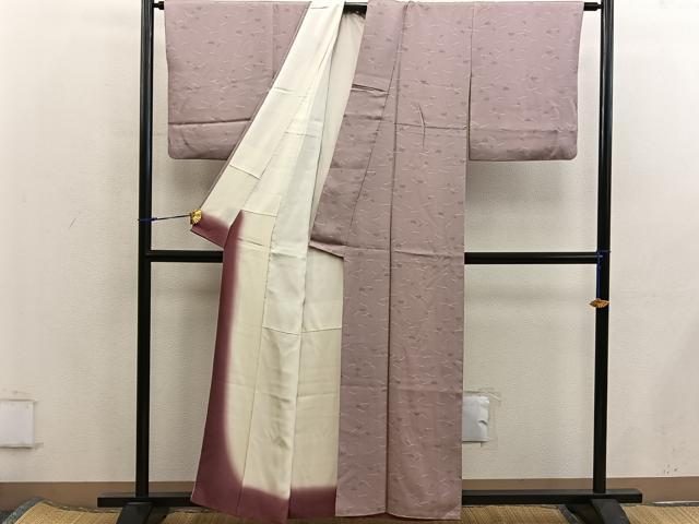 平和屋着物■江戸小紋 こぼれ松葉文 正絹 逸品 BAAX5845mz