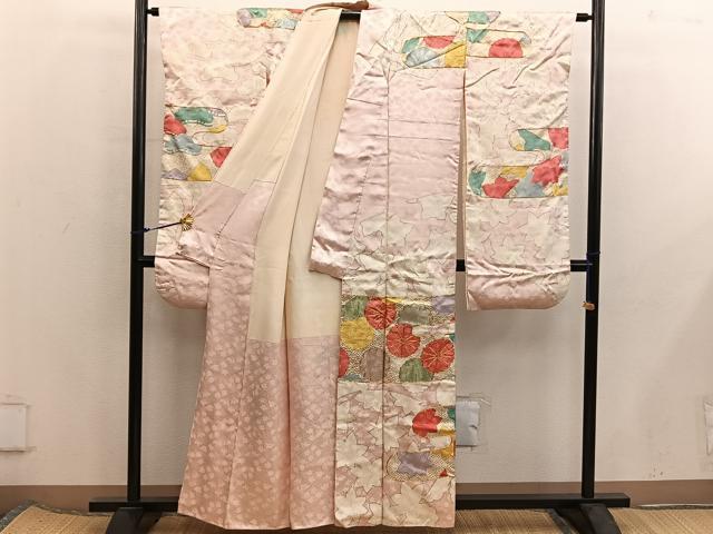 平和屋着物■豪華振袖 エ霞菊花文 金彩 正絹 逸品 BAAX5898mz