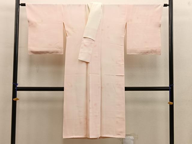 平和屋着物■長襦袢 袷 枝葉文 暈し染め 正絹 逸品 BAAX5902mz