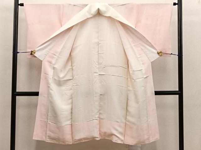 平和屋着物■長襦袢 袷 枝葉文 暈し染め 正絹 逸品 BAAX5902mz