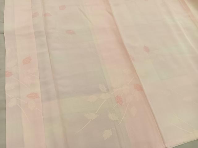 平和屋着物■長襦袢 袷 枝葉文 暈し染め 正絹 逸品 BAAX5902mz