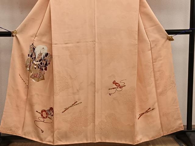 平和屋着物■訪問着 能 狂言 正絹 逸品 BAAX5942mz
