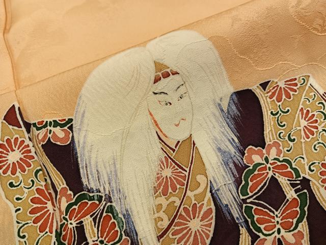 平和屋着物■訪問着 能 狂言 正絹 逸品 BAAX5942mz