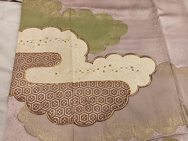 平和屋着物■豪華色留袖 駒刺繍 雲重ね亀甲花文 金彩 高島屋扱い 正絹 逸品 BAAX5943mz