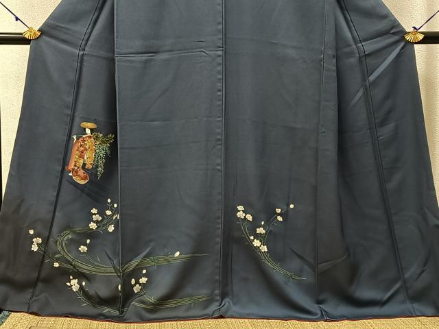 平和屋着物■訪問着 人物花文 金彩 正絹 逸品 BAAX6005hj