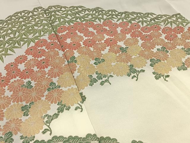 平和屋着物■豪華色留袖 寿光織 菊華三友図 暈し染め 金糸 正絹 逸品 BAAX6010hj