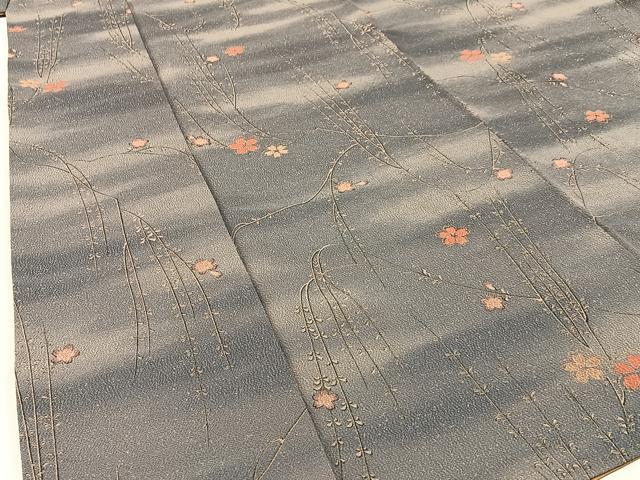 平和屋着物■上質な小紋 枝垂れ桜 暈し染め 正絹 逸品 BAAX6014hj