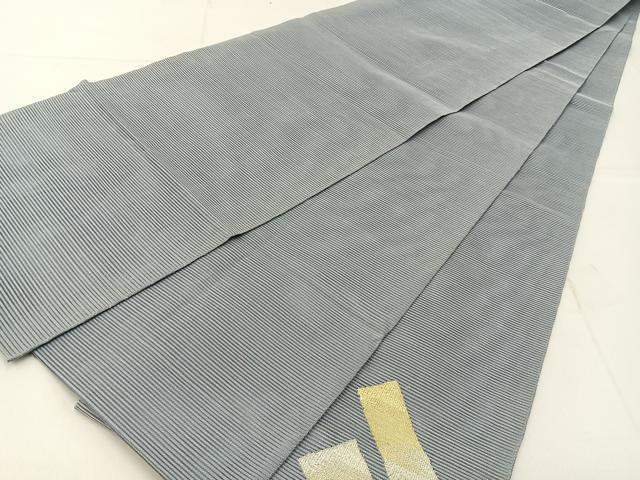 平和屋着物*夏物 太鼓柄袋帯 絽綴れ 横段文 金銀糸 正絹 逸品 BAAX6042hj