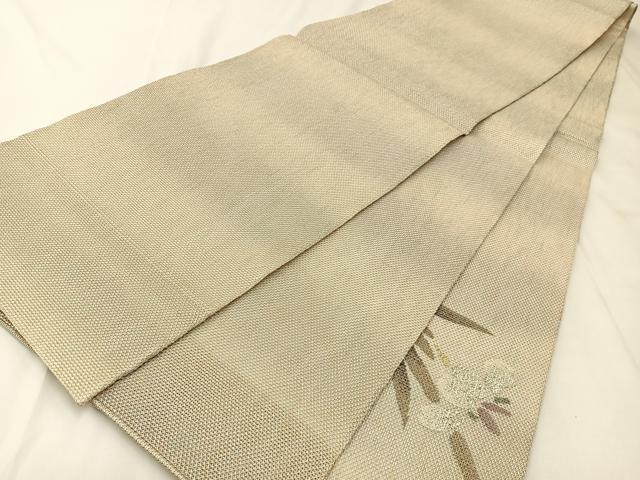平和屋着物*夏物 太鼓柄袋帯 杜若 金銀糸 正絹 逸品 BAAX6050hj