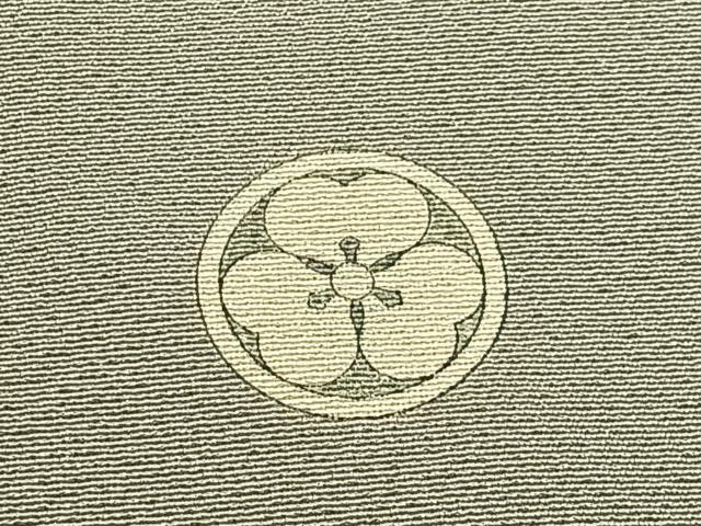 平和屋着物●上質な色無地 灰青色 正絹 逸品 BAAX6160hj