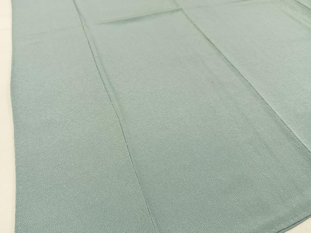 平和屋着物●上質な色無地 千草鼠色 鬼しぼ縮緬 正絹 逸品 BAAX6163hj