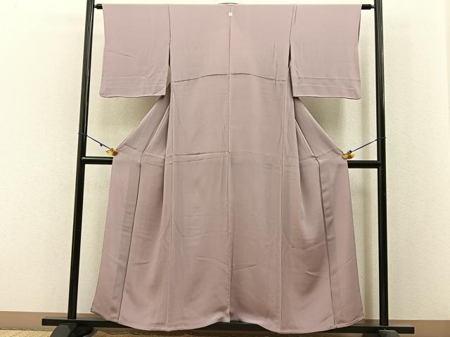 平和屋着物▽上質な色無地 単衣 薄色 正絹 逸品 BAAX6173hj
