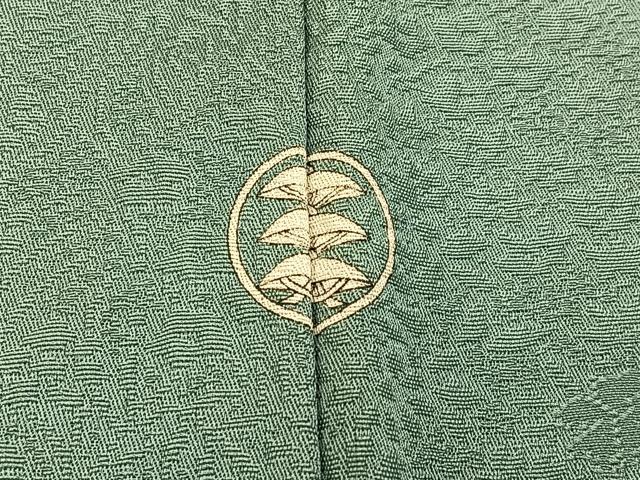 平和屋着物■上質な色無地 花地紋 薄青色 正絹 逸品 BAAX6180hj