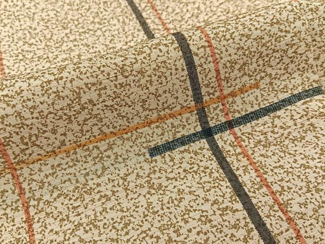 平和屋着物■上質な小紋 紬地 横段文 正絹 逸品 BAAX6199hj