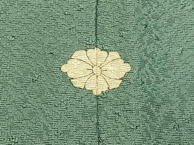 平和屋着物●上質な色無地 紋意匠 薄青色 正絹 逸品 BAAX6222hj