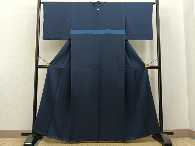 平和屋着物■上質な色無地 双鶴地紋 褐返色 正絹 逸品 BAAX6225hj
