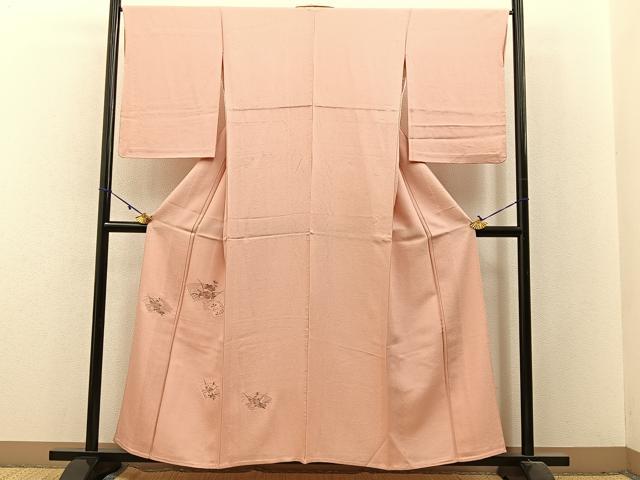 平和屋着物▽中国三大刺繍 スワトウ刺繍 訪問着 単衣 総刺繍 地紙牡丹文 正絹 逸品 BAAX6242hj