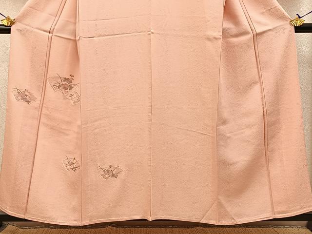 平和屋着物▽中国三大刺繍 スワトウ刺繍 訪問着 単衣 総刺繍 地紙牡丹文 正絹 逸品 BAAX6242hj