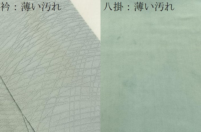 平和屋着物■上質な色無地 流線地紋 柳鼠色 正絹 逸品 BAAX6243hj