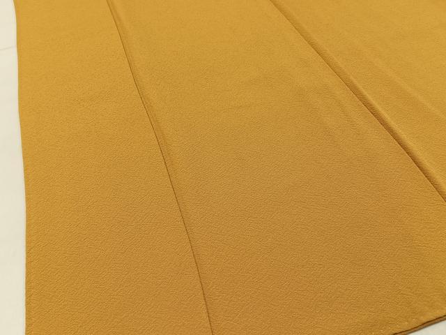 平和屋着物■上質な色無地 山吹色 正絹 逸品 BAAX6245hj