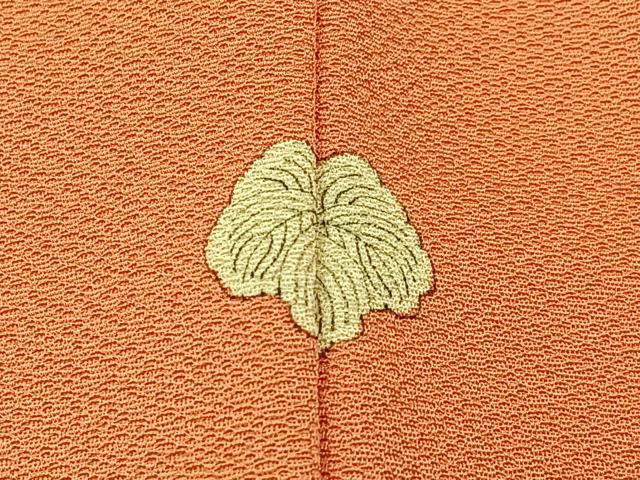 平和屋着物■無地絵羽訪問着 草花文 肉桂色 正絹 逸品 BAAX6251hj