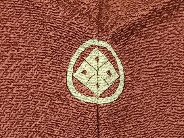 平和屋着物■上質な色無地 菊地紋 長春色 正絹 逸品 BAAX6255hj