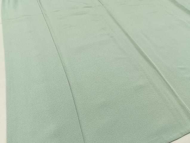 平和屋着物▽上質な色無地 単衣 青磁鼠色 正絹 逸品 未使用 BAAX6258hj