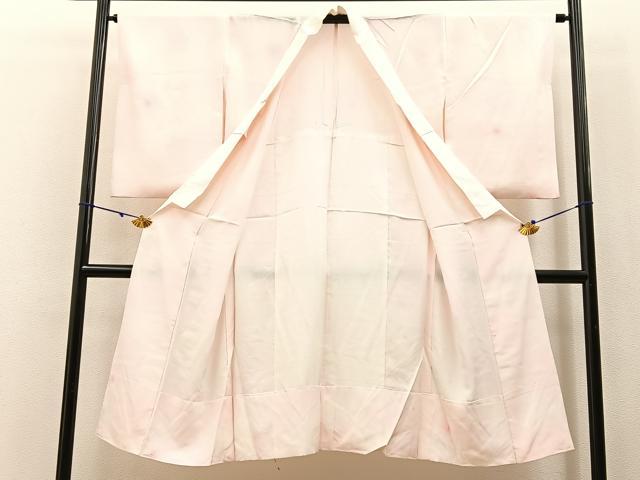 平和屋着物■長襦袢 無双仕立て 絞り 草花文 暈し染め 正絹 逸品 BAAX6267hj