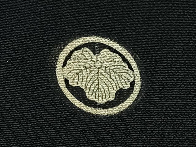 平和屋着物■豪華黒留袖 刺繍 浜松文 金彩 正絹 逸品 BAAX6282hj