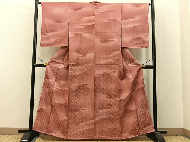 平和屋着物■上質な小紋 霞文 金通し地 正絹 逸品 未使用 BAAX6291hj