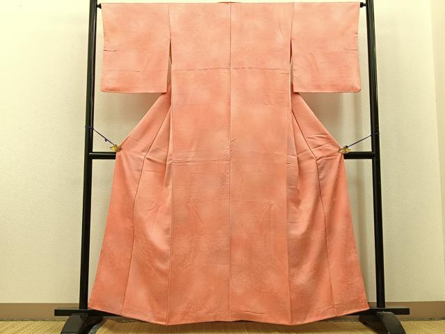 平和屋着物■上質な小紋 草花地紋 暈し染め 正絹 逸品 BAAX6299hj