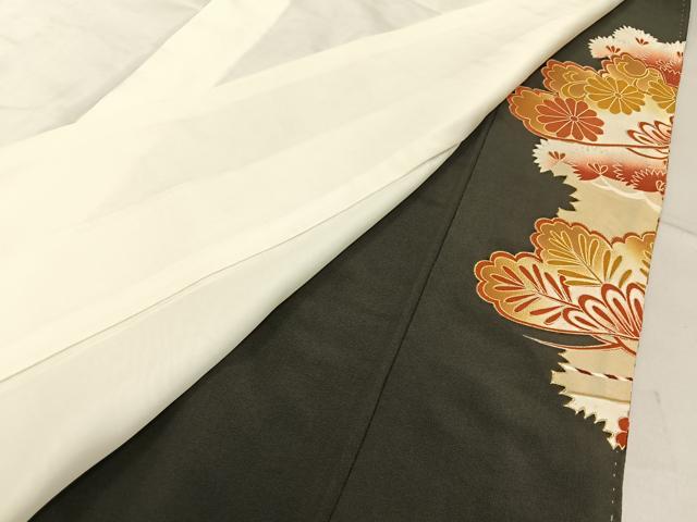 平和屋着物■豪華黒留袖 駒刺繍 鳳凰松花文 金彩 正絹 逸品 BAAX6303hj