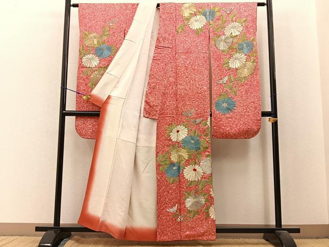 平和屋着物■豪華振袖 総刺繍 菊 金銀糸 正絹 逸品 BAAX6335hj