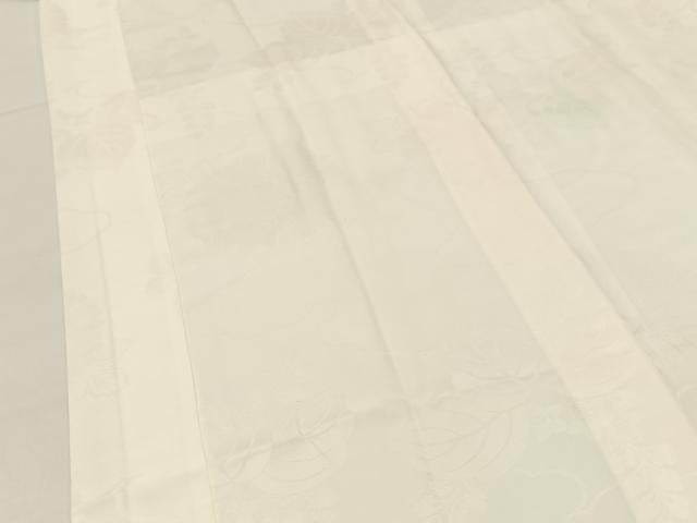 平和屋着物■振袖用長襦袢 無双仕立て 菊桐地紋 正絹 逸品 BAAX6351hj