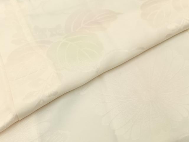 平和屋着物■振袖用長襦袢 無双仕立て 菊桐地紋 正絹 逸品 BAAX6351hj