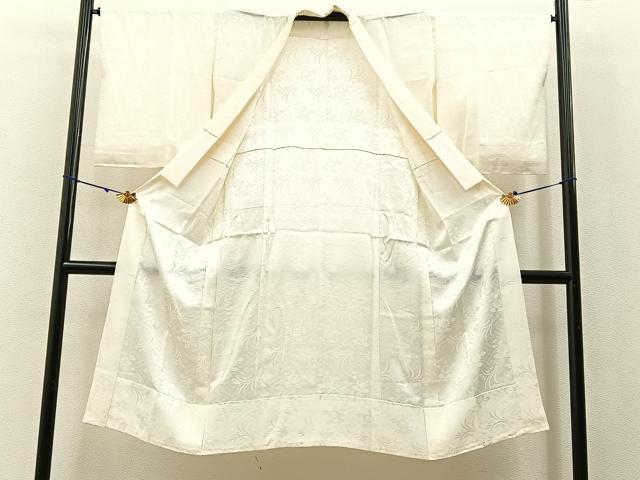 平和屋着物■長襦袢 無双仕立て 菊地紋 正絹 逸品 BAAX6364hj